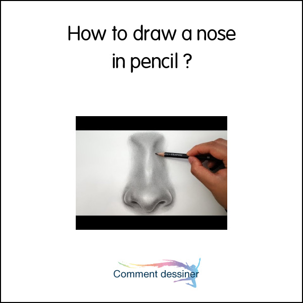 How to draw a nose in pencil